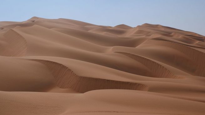 arena del desierto y la arena de la playa