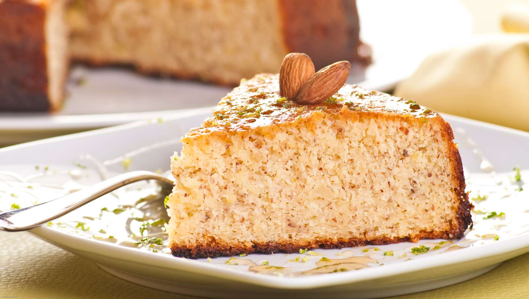 Tarta de almendras.