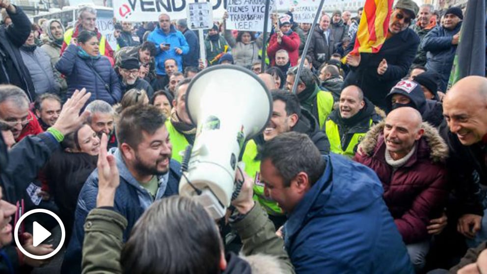 Protesta taxistas Madrid