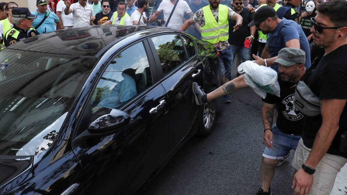 Agresiones a Uber y Cabify en Barcelona