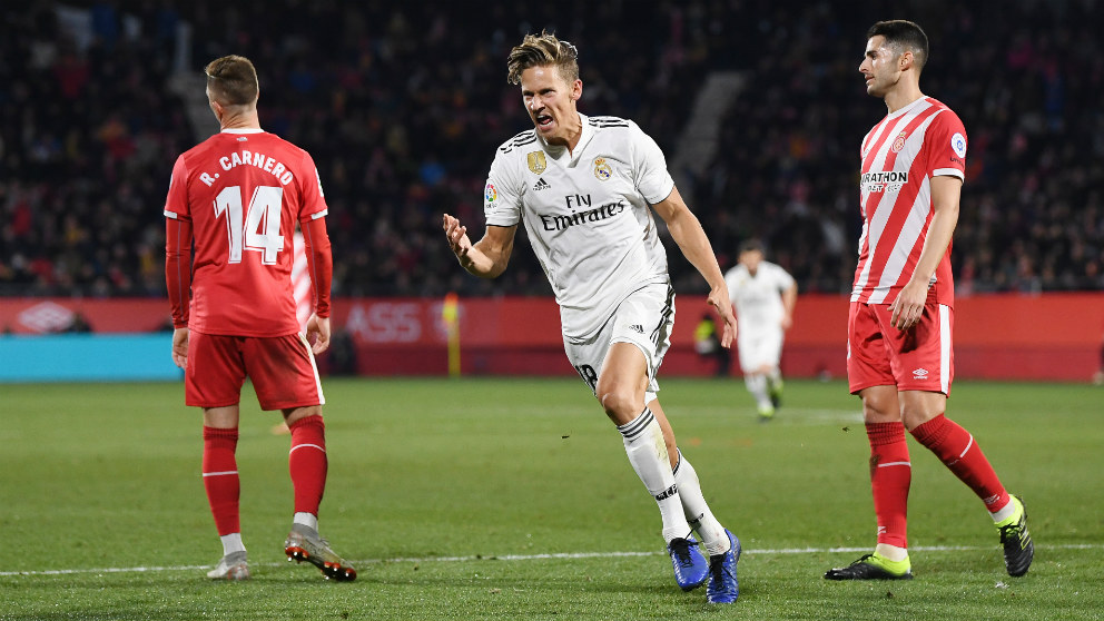 Llorente hizo el cuarto del Madrid en Montilivi. (Getty)