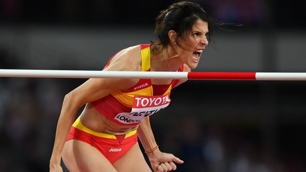 Oficial: Ruth Beitia gana la medalla de bronce en los Juegos de Londres.  (AFP)