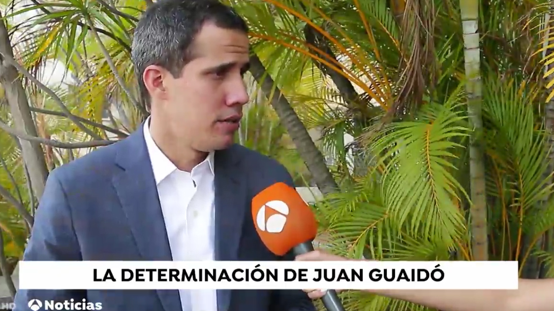 Juan Guaidó en Antena 3