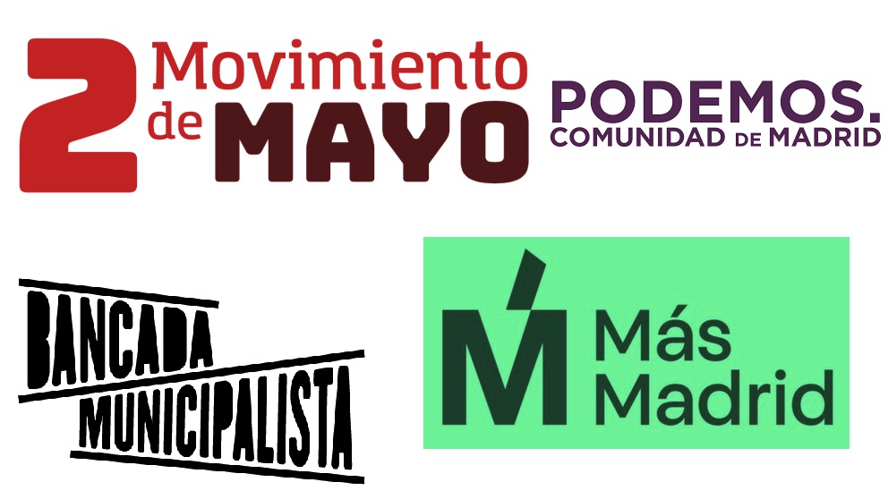 Algunos de logos de los partidos de izquierda que se preparan para las elecciones locales.