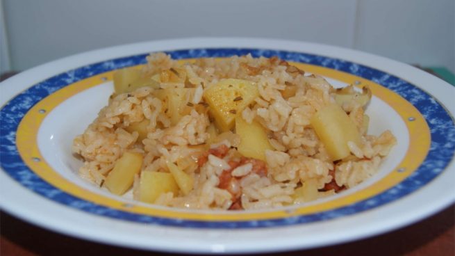 patatas con arroz