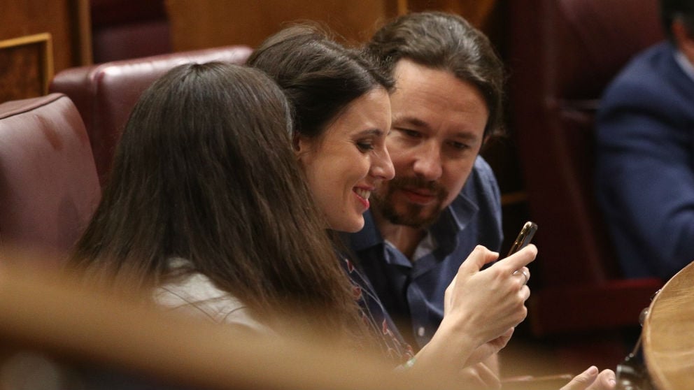 Irene Montero y Pablo Iglesias. Foto: Europa Press