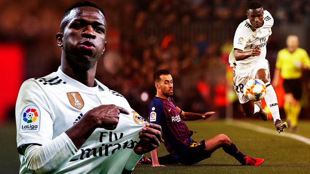 Vinicius reta a Messi para el Real Madrid-Barcelona de la Copa del Rey.