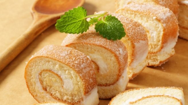 Brazo de gitano de queso y membrillo