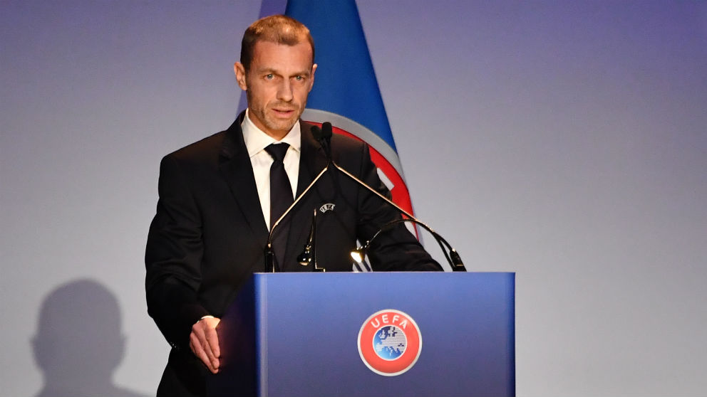 Aleksander Ceferin, presidente de la UEFA. (AFP)