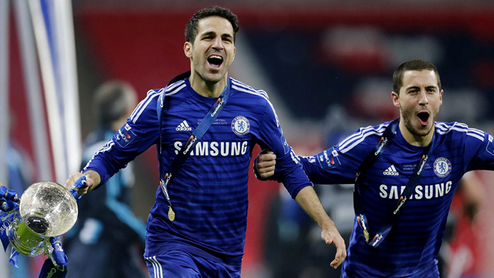 Cesc y Hazard fueron compañeros en el Chelsea.