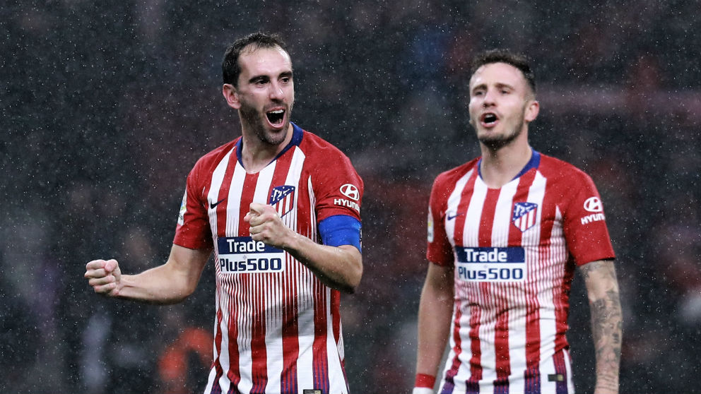 Diego Godín y Saúl Ñiguez entran en la convocatoria del Atlético contra el Madrid. (Getty)