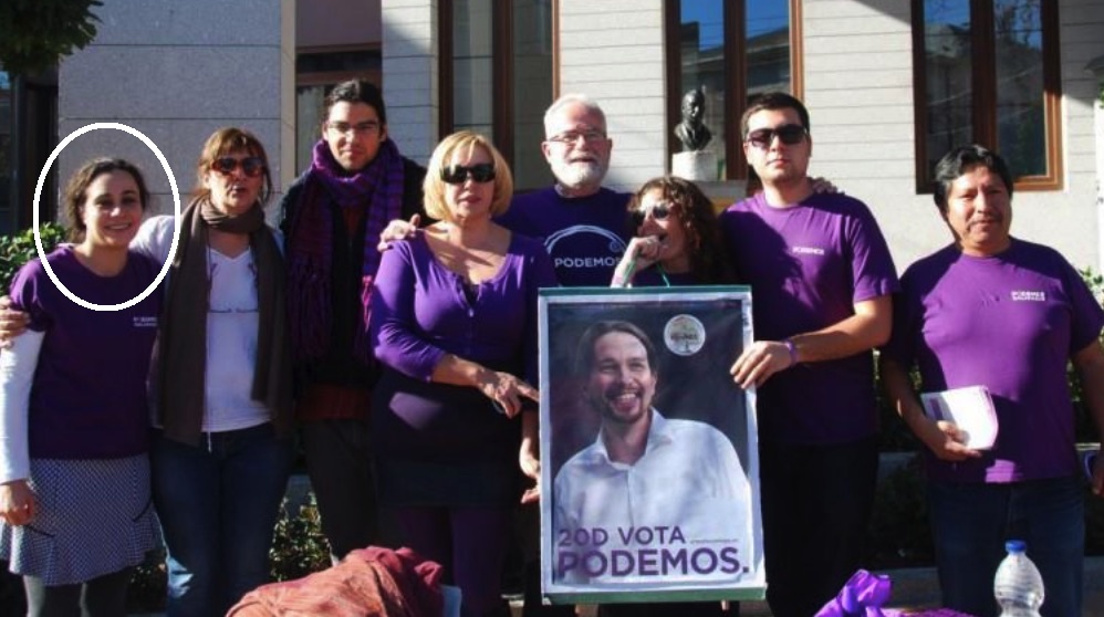 Inscritos de Podemos Galapagar y la candidata elegida a la izquierda. (Foto. FB)