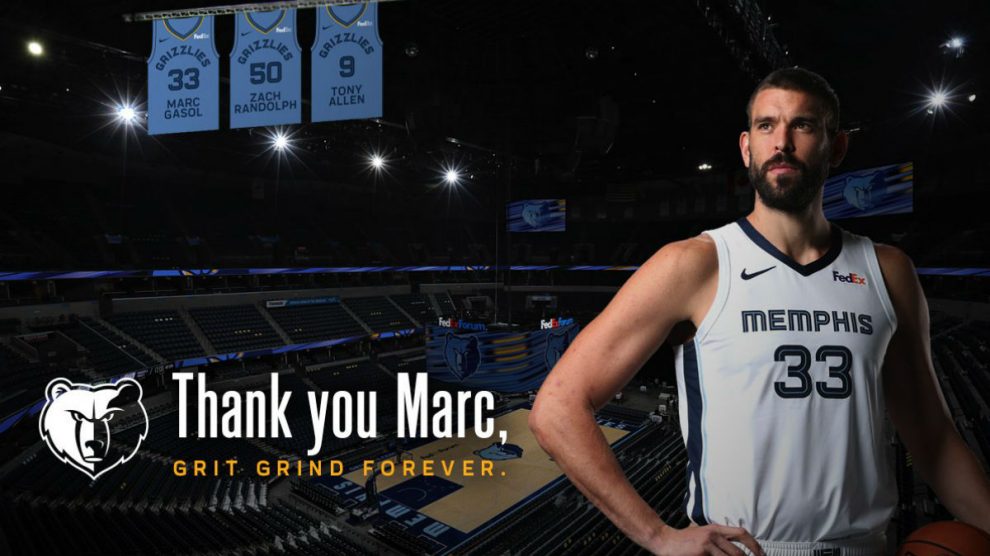 Marc Gasol, leyenda de los Memphis Grizzlies.