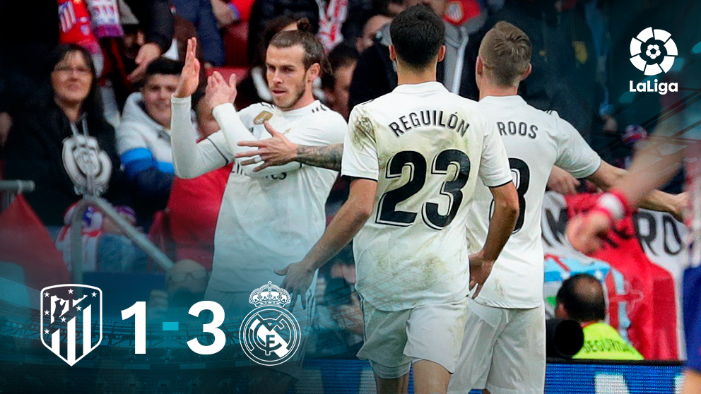 Gareth Bale hizo un corte de mangas en el 1-3 del Real Madrid al Atlético en el Metropolitano.