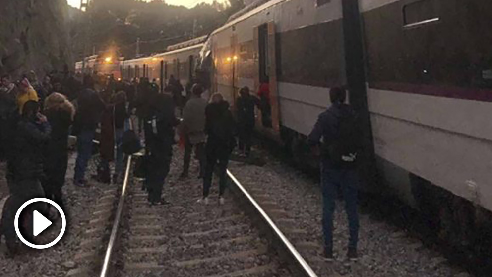 Accidente de tren en la línea 4 de Rodalíes.