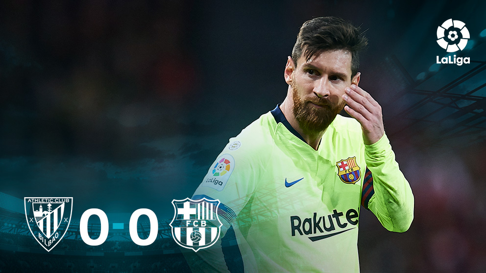 Messi no pudo obrar un milagro en San Mamés.
