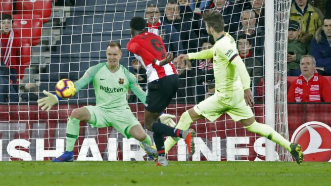 Ter Stegen hizo de ‘Messi’ para evitar la derrota del Barça