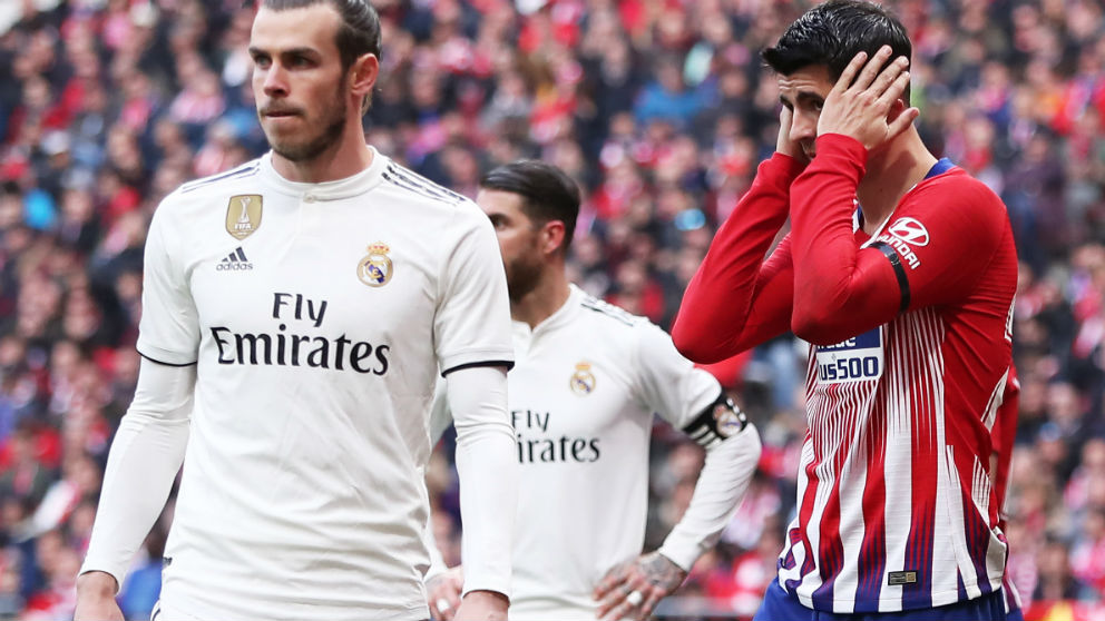 Gareth Bale y Álvaro Morata. (Getty)