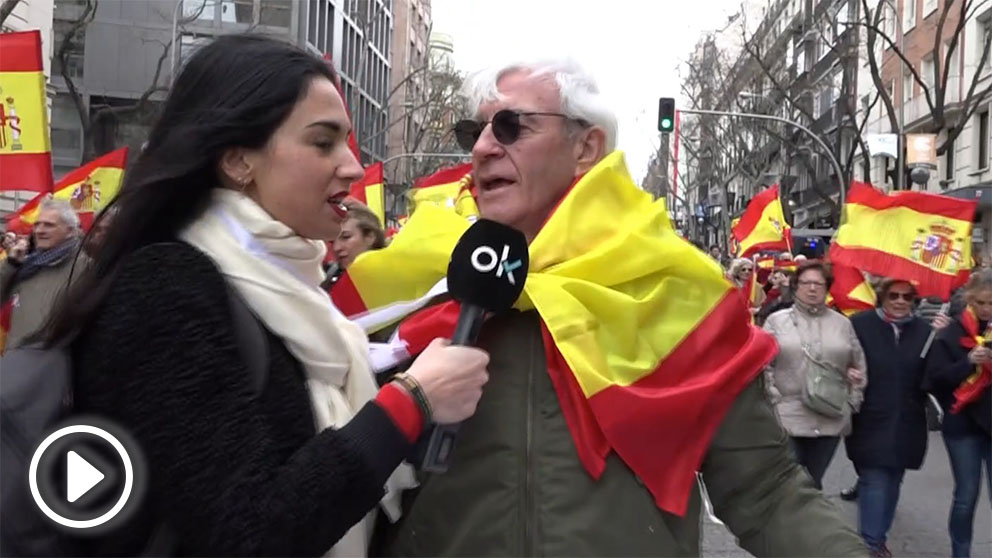 OKDIARIO en la manifestación de Madrid por la unidad de España