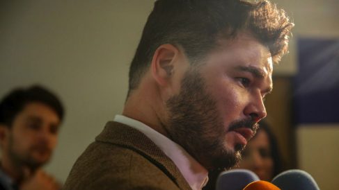 Gabriel Rufián este lunes en el Congreso (EP).