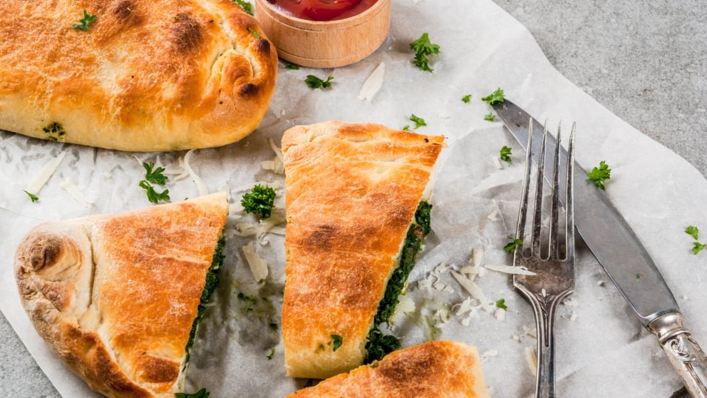 Receta de calzone de espinacas