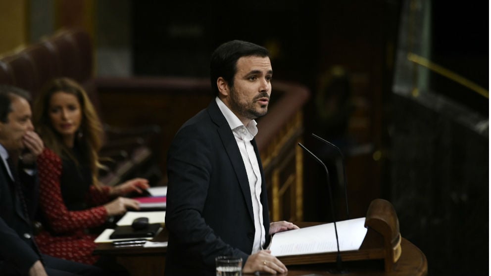 Alberto Garzón en el Congreso. Foto: Europa Press
