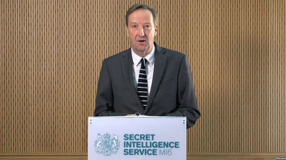 El jefe de la agencia de Inteligencia exterior de Reino Unido (MI6), Alex Younger.