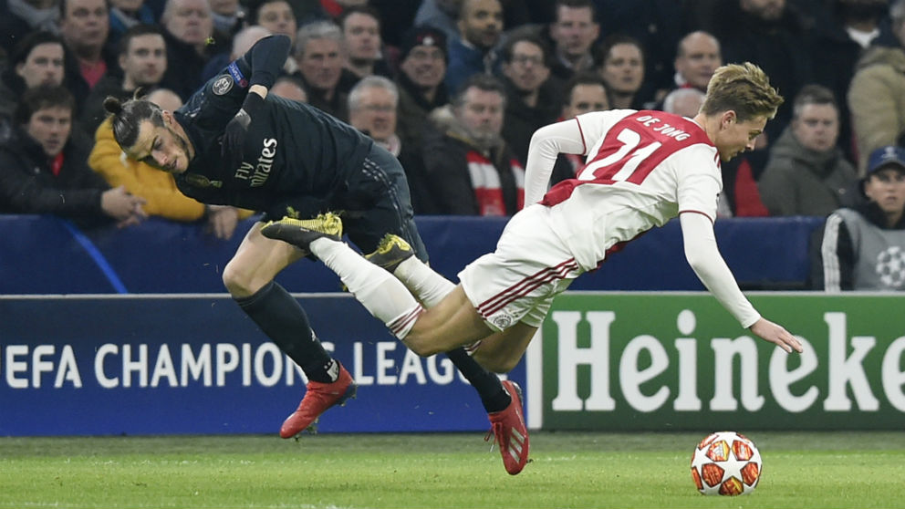 Gareth Bale, en el Ajax – Real Madrid (AFP)