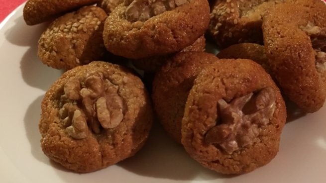 cookies de chocolate y nueces