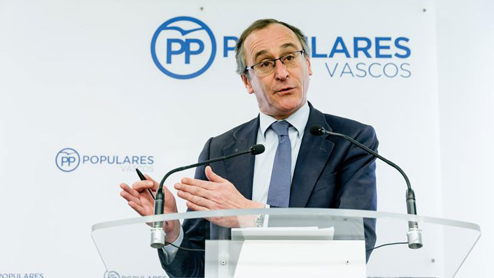 El presidente del PP vasco, Alfonso Alonso (Foto: EFE)