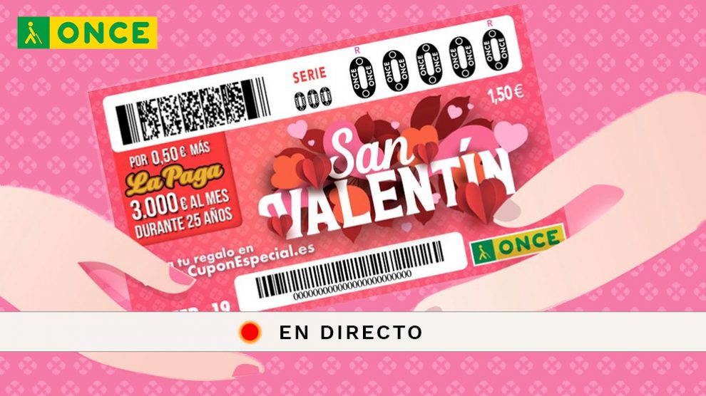 Comprobar el resultado del Sorteo de San Valentín de la ONCE 2019.