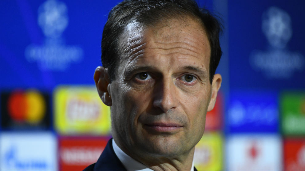 Allegri durante la rueda de prensa previa al Atlético-Juventus. (AFP)