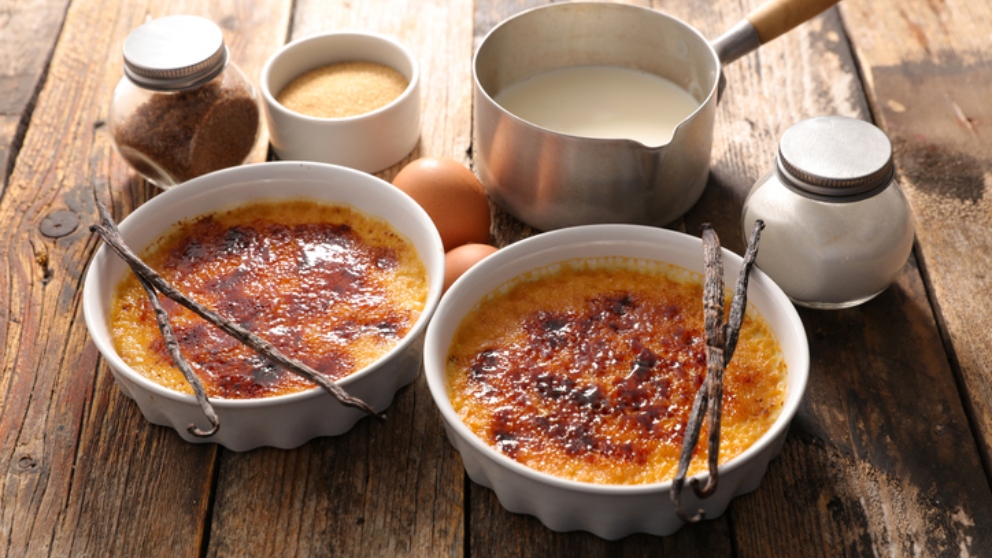 Crema catalana. Receta dulce fácil, sencilla y deliciosa