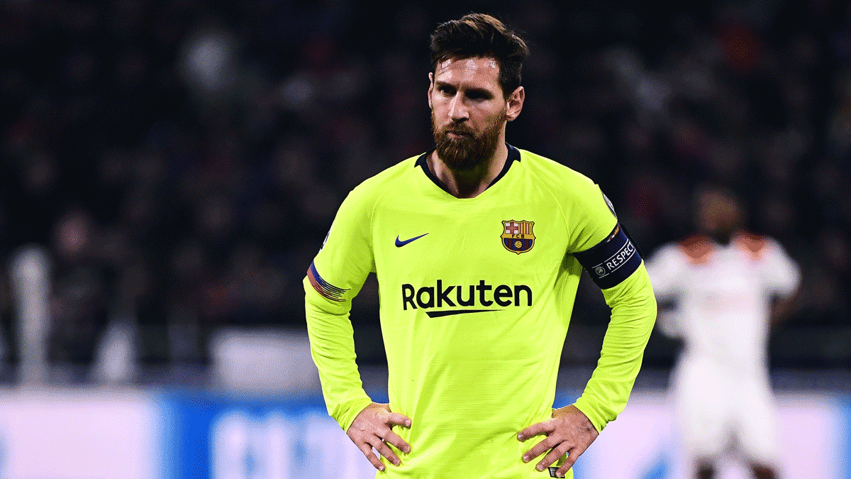 Leo-Messi,-durante-el-partido-ante-el-Olympique-de-Lyon-en-la-ida-de-los-octavos-de-final-de-la-Champions-League-(AFP)