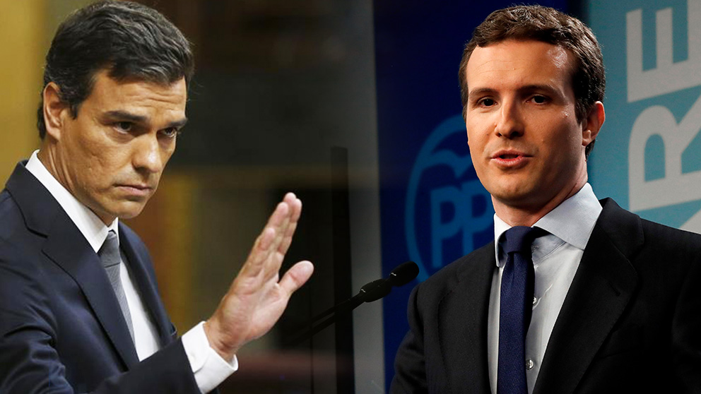 Pedro Sánchez y Pablo Casado