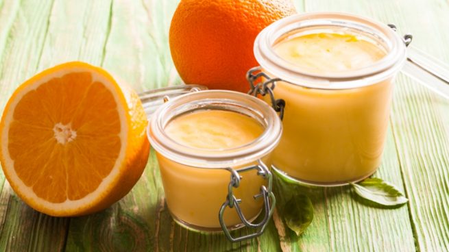 crema pastelera de naranja