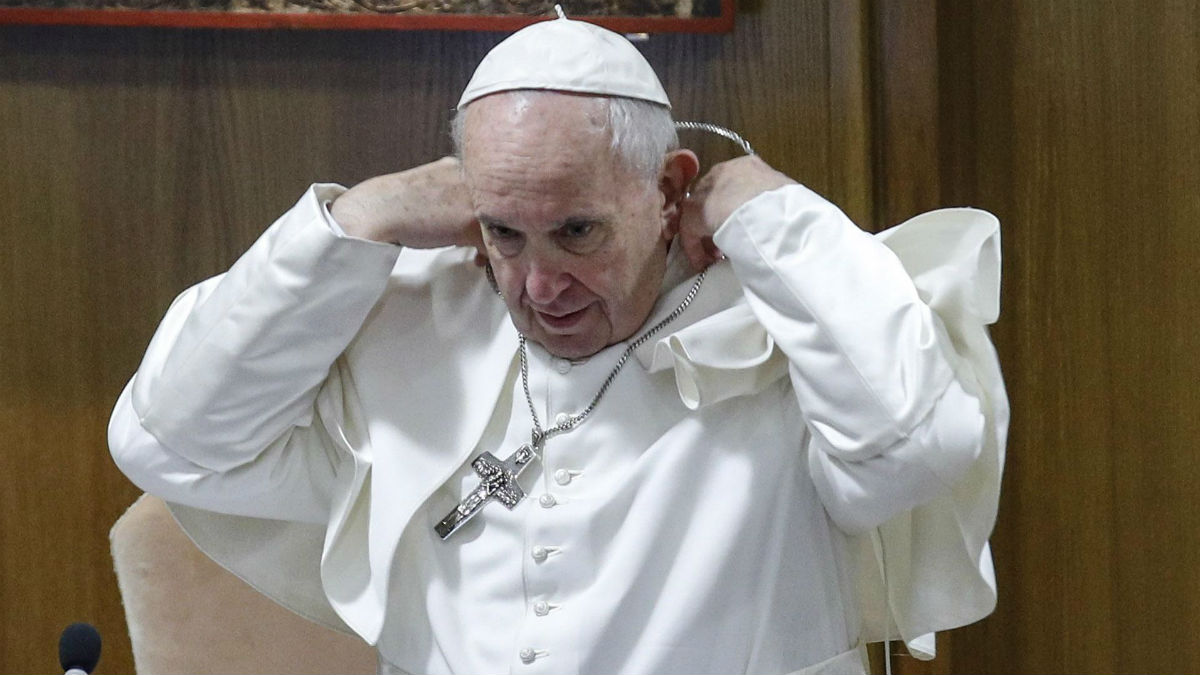El Papa Francisco en la cumbre para tratar los abusos (AFP).