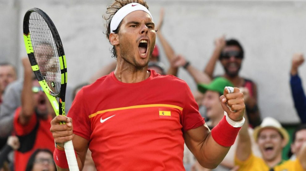 Rafa Nadal defiende la camiseta española en los Juegos Olímpicos de Río 2016.