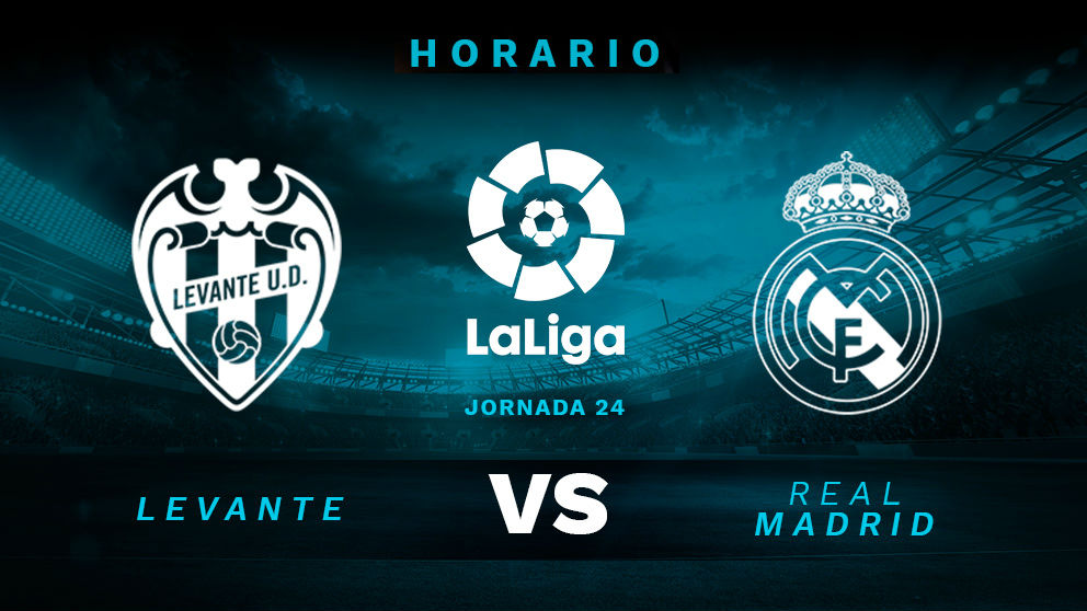 Levante – Real Madrid: horario del partido de la jornada 25 de la Liga Santander.