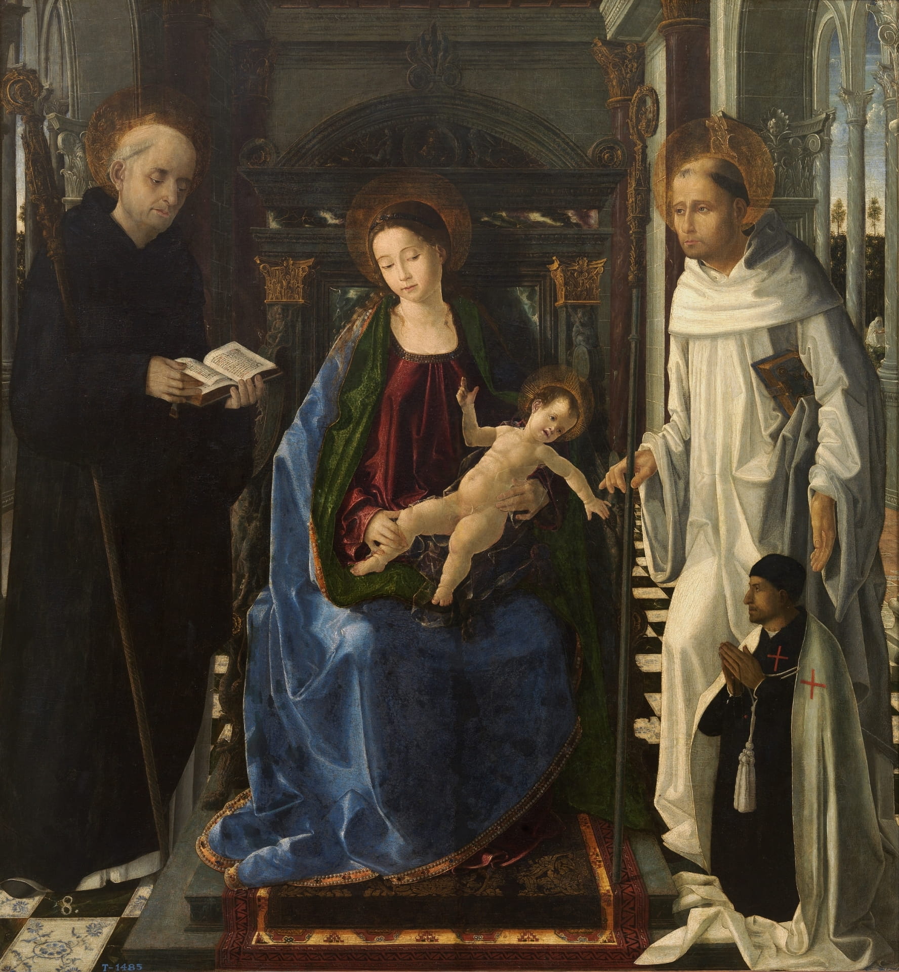 ‘La Virgen del caballero de Montesa’ de Paolo de San Leocadio. @ Museo del Prado