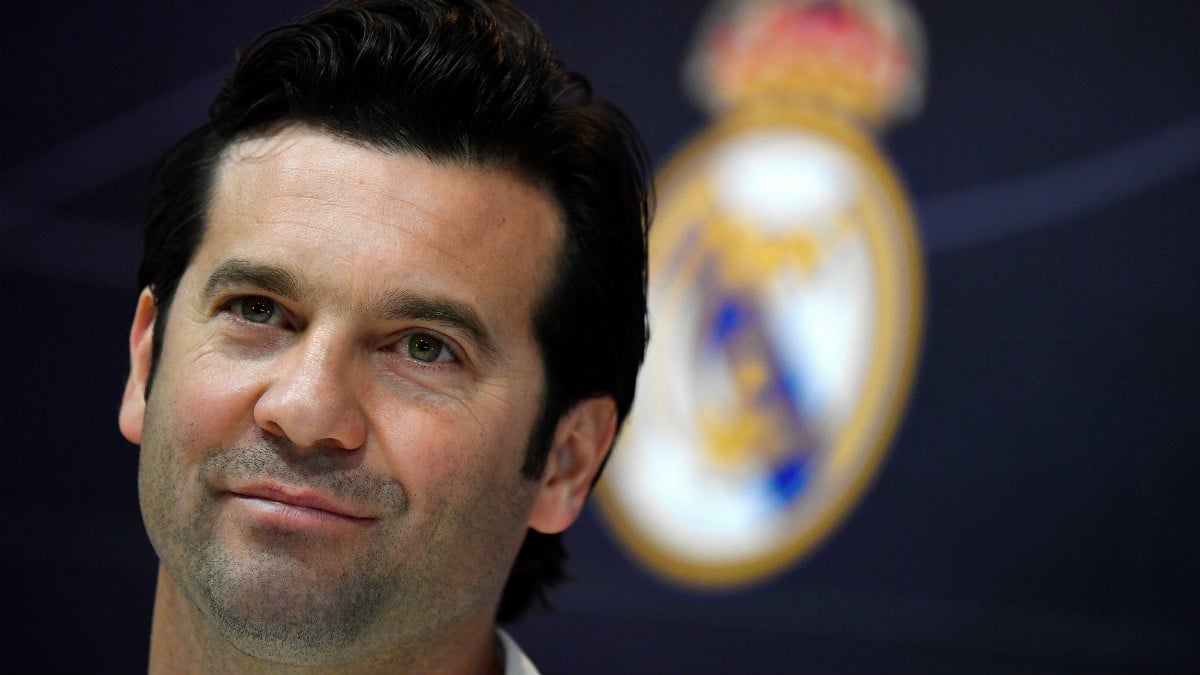 Santiago Solari compareció en rueda de prensa antes del Real Madrid – Barcelona (AFP).