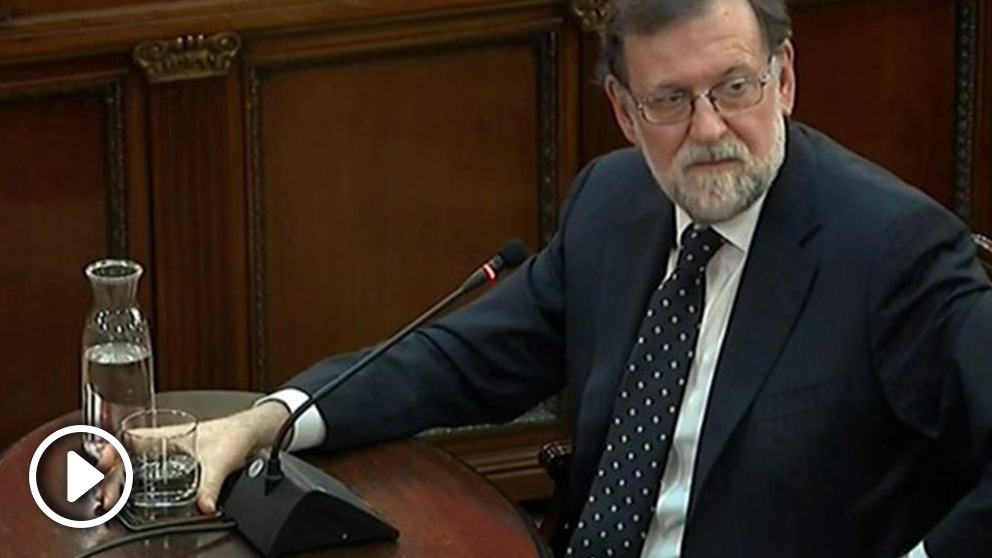 Mariano Rajoy en el Supremo. Foto: EFE