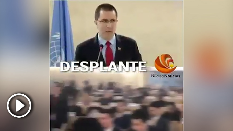 Desplante en la ONU ante el discurso del representante de Nicolás Maduro.