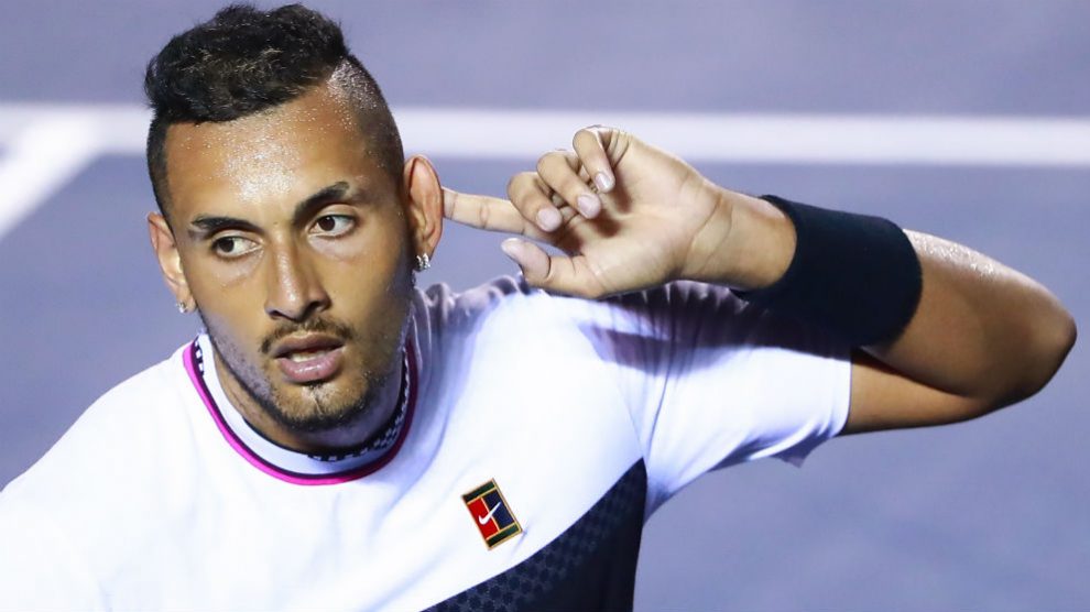 Nick Kyrgios, tras el partido contra Rafa Nadal. (Getty)