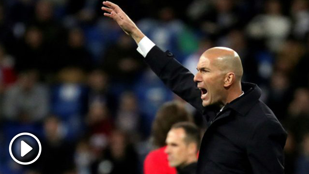 Zidane, durante un partido. (EFE)