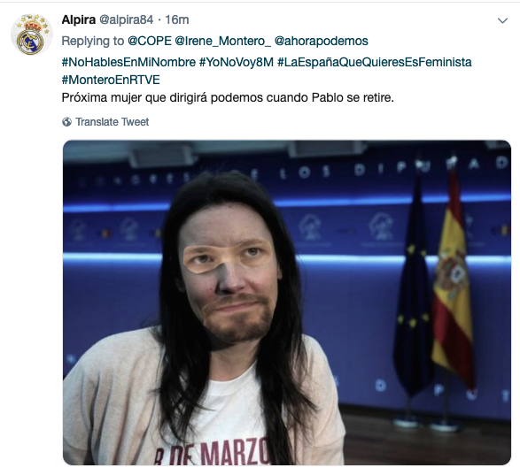 Montero insinúa que Iglesias le dejará el cetro: «Una mujer ocupará la secretaría general de Podemos y será pronto»