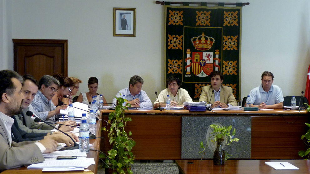 El Salón de Plenos del Ayuntamiento de Galapagar.