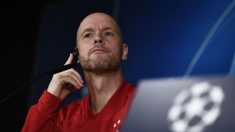 Erik Ten Hag, durante una rueda de prensa. (AFP)