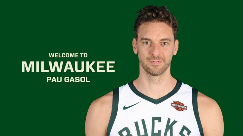 Pau Gasol ficha por Milwaukee Bucks. (Foto: Milwaukee Bucks)