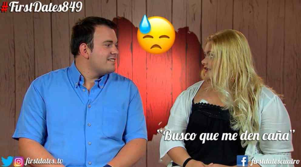 Diego y Antonella en ‘First Dates’ (Foto: Twitter)